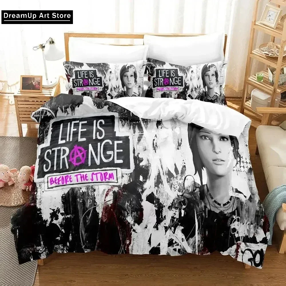 Game Life is Strange Before the Storm Bedding Set Boys Girls Twin Queen Full Size Duvet Cover Pillowcase Bed Adult Bedroom