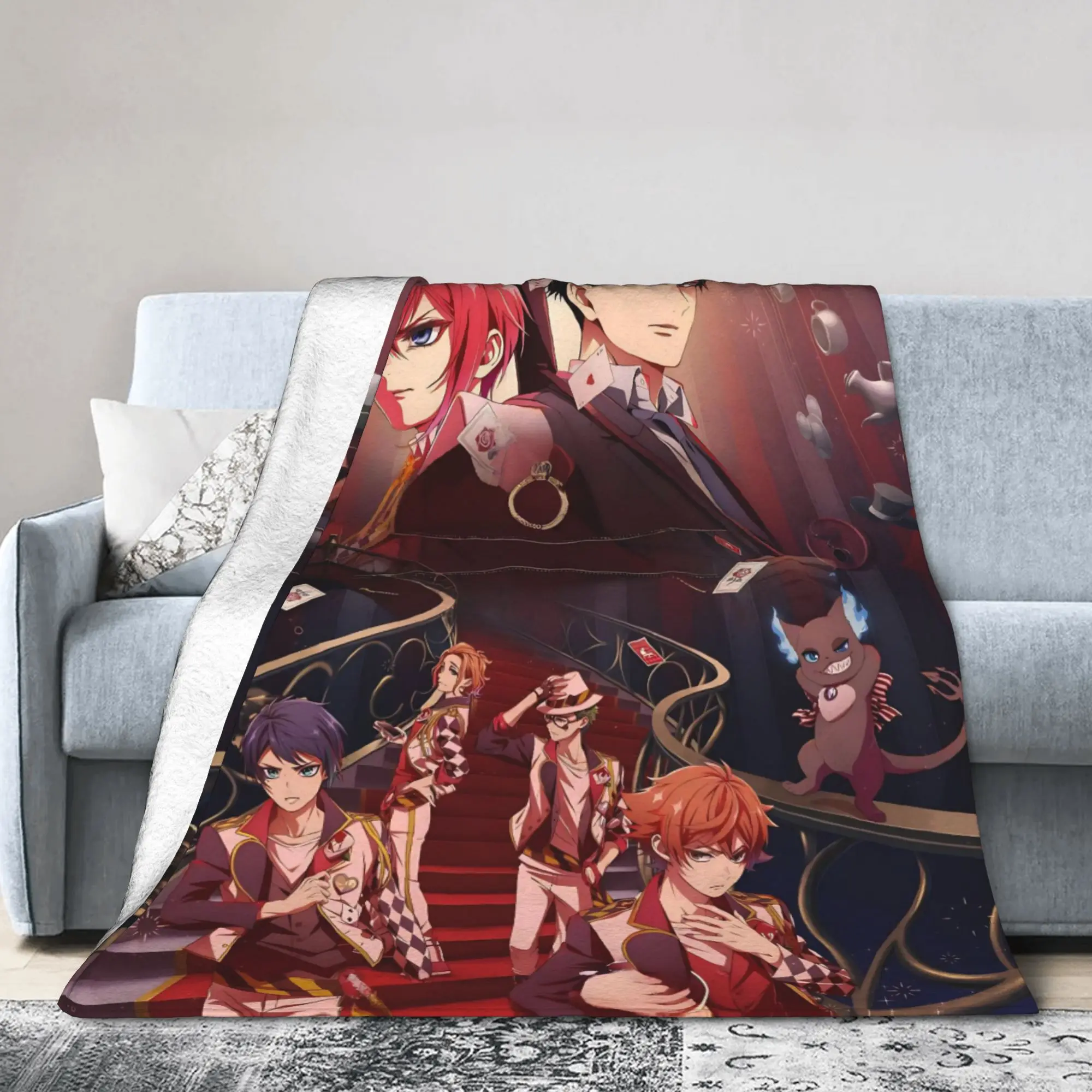 T-Twisteds Game W-Wonderlands Knitted Blankets Anime Game Flannel Throw Blankets Summer Air Conditioning Printed Warm Bedspreads