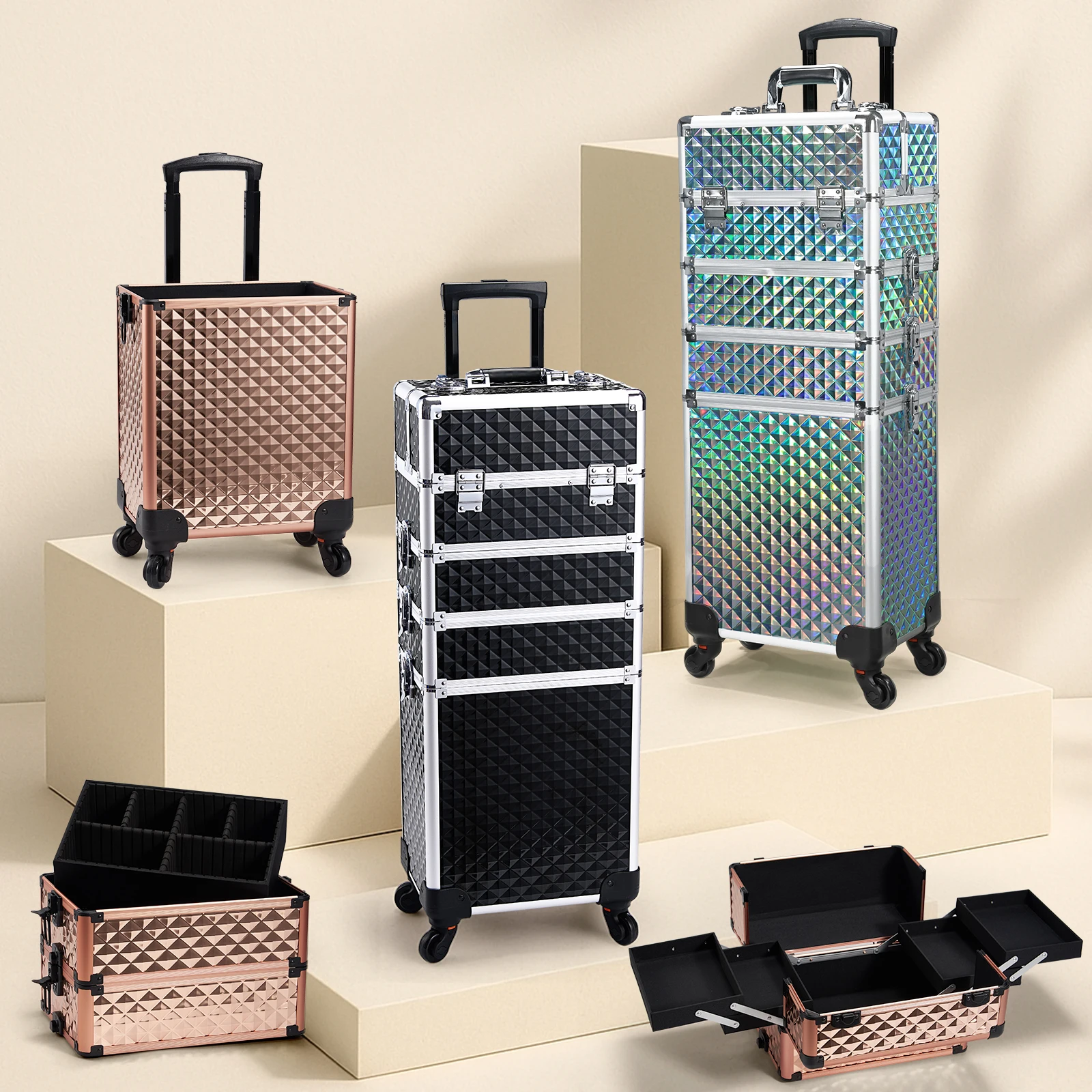 Makeup Trolley Case