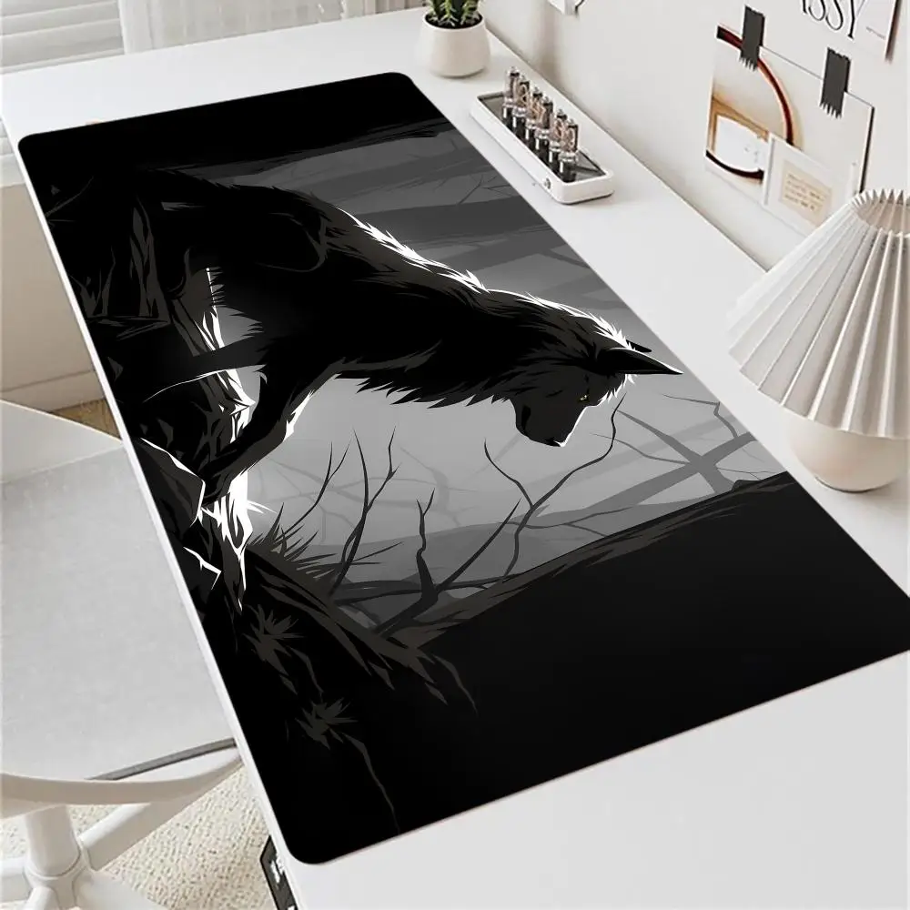 Anime Wolf Design flash-sale Mouse mini PC Pad Large mouse XXL Gaming Rubber Lock laptop Desk Mat Computer Gamers work office