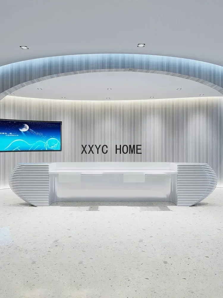 Office Reception Table Hotel Front Desk Beauty Salon Bar Counter Cashier Personalized Customization