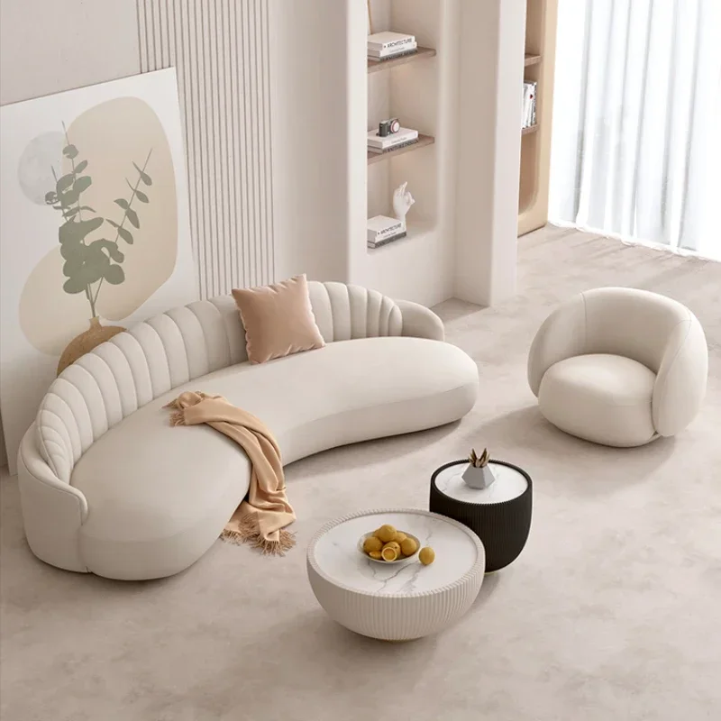 น่ารักแฟนซีที่ไม่ซ้ํากันสํานักงานเก้าอี้โซฟานุ่มขี้เกียจ Nordic Loveseat โมเดิร์นสีขาวMueble-recibidor-oficina Apartment เฟอร์นิเจอร์