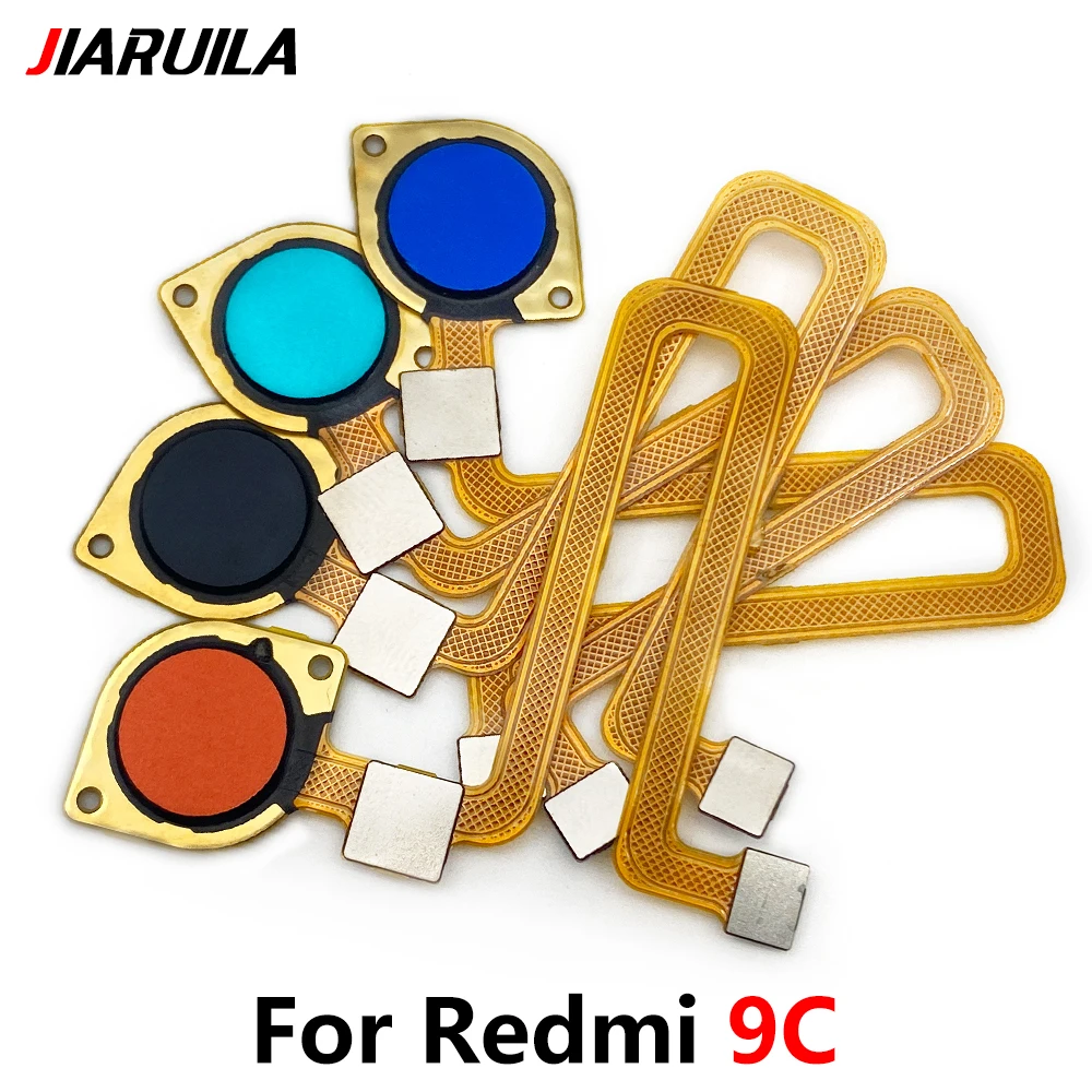 10 Pcs New ID Home Button Fingerprint Menu Return Key Recognition Sensor Flex Cable For Redmi 9C Smartphone Replacement Parts