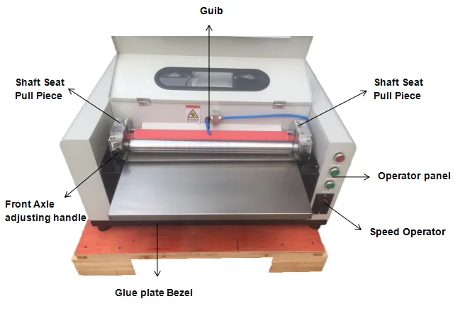 14 inch 350mm desktop spot uv coating machine (WD-LMA12)