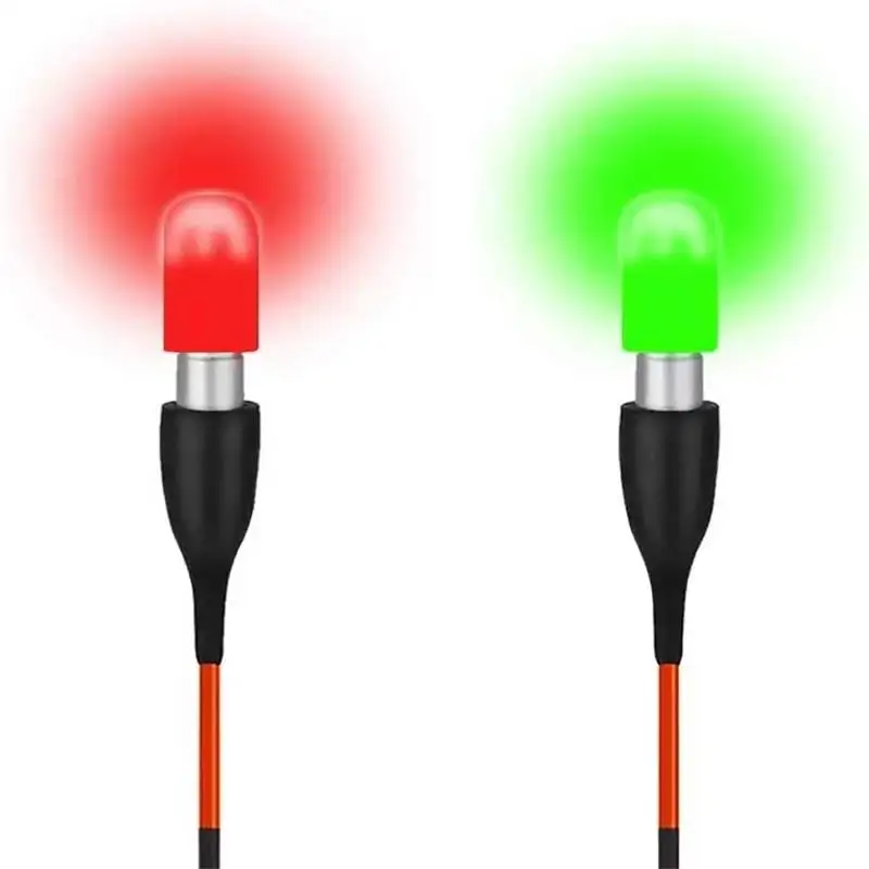 10 Stück LED-Elektronische Angelstopper ohne Batterie, Superhelle Nachtangel-Leuchtköpfe, Universelles Schwimmzubehör – Detail 3