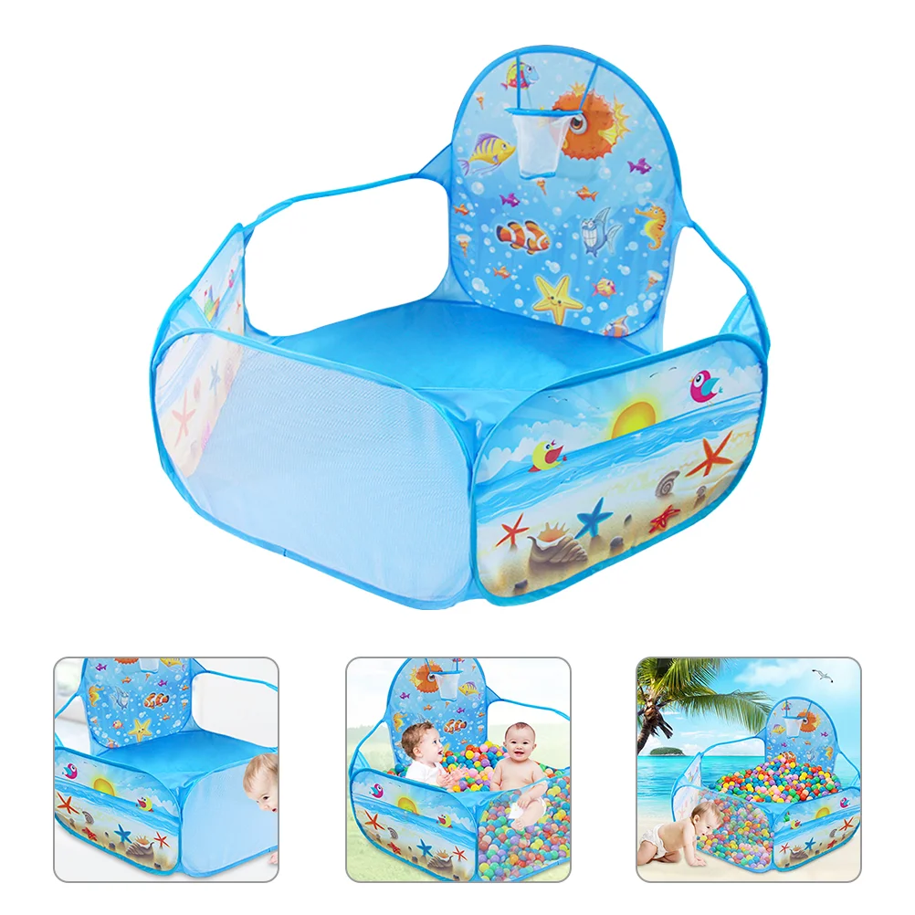 Ball Pits for Toddlers Ocean Pool Indoor Basketball Foldable Kids Play Tent Tents Blue Baby