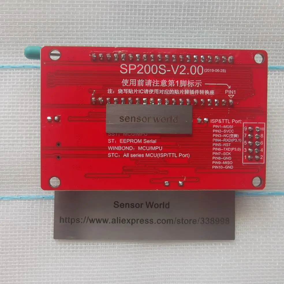 SPI  Flash Programmer / USB Writer / Support AT89C52 24C02 93C46