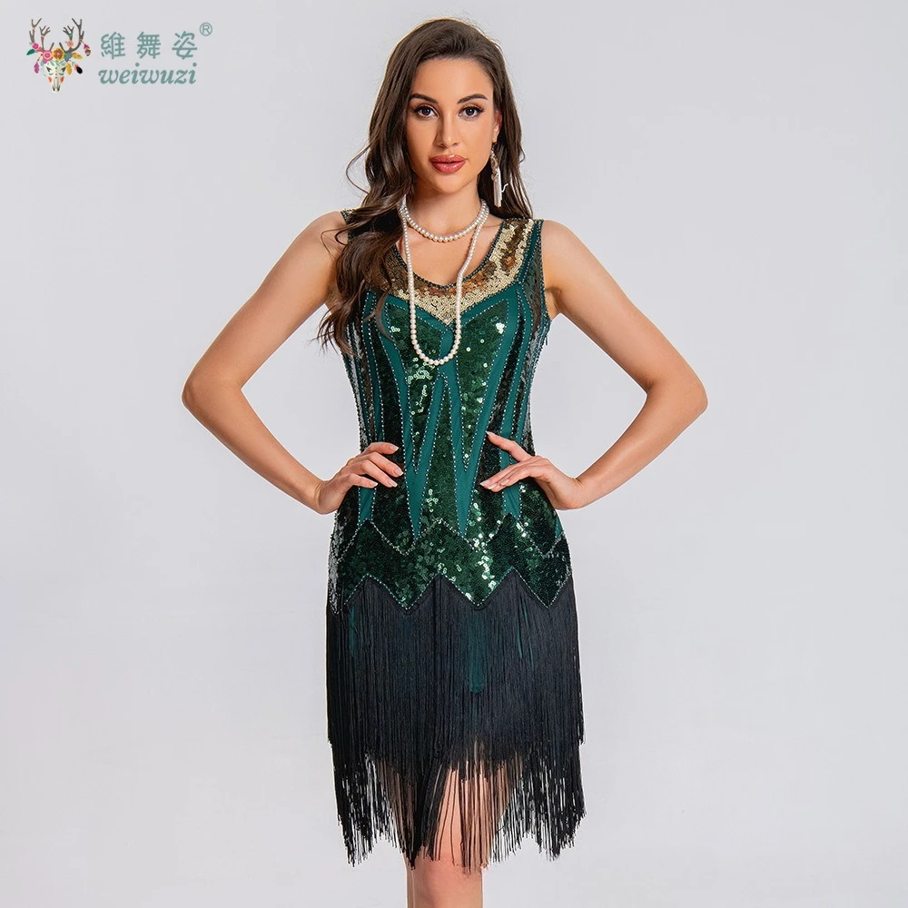 

Summer for Women Clothing Fashion V-Neck Vestidos Beaded Dress Sequin Fringe Cocktail Prom Party Luxury Bling evening dresses
