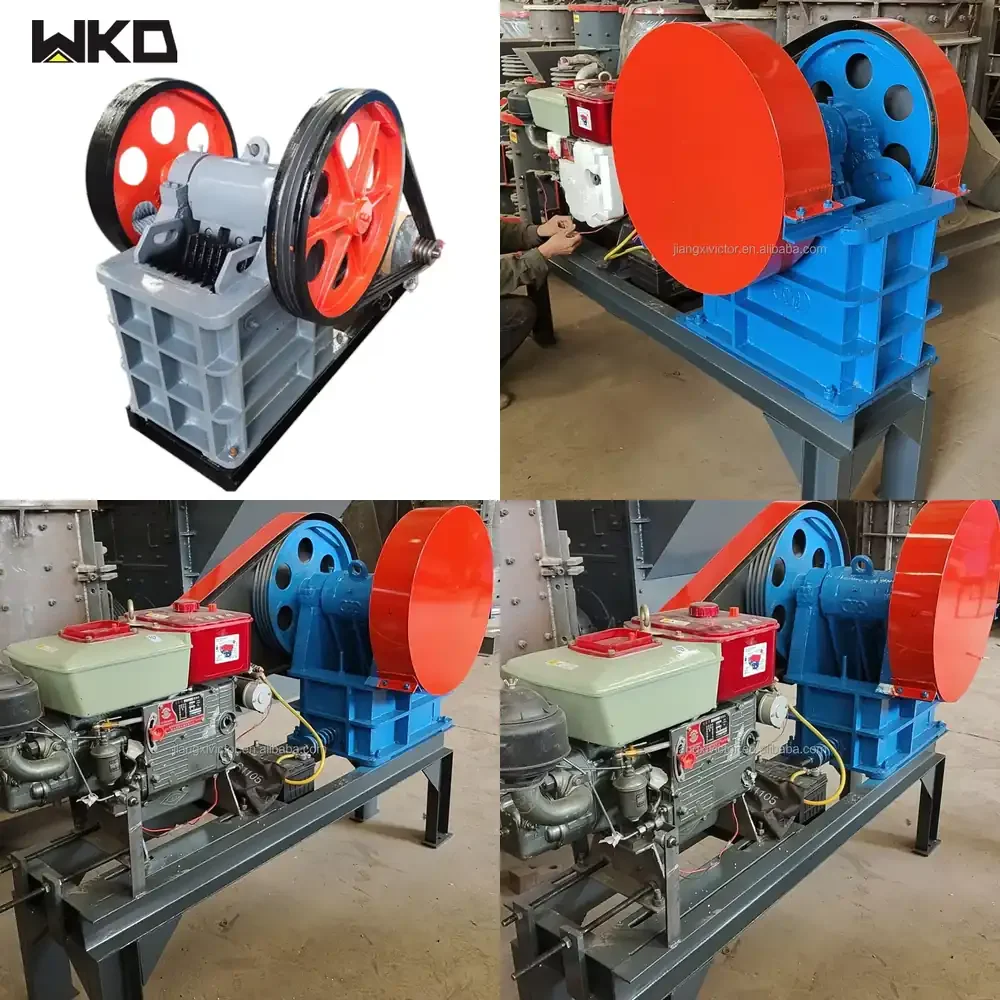 High Quality Small Scale WPE150*250 Portable Mobile Mini Stone Rock Jaw Crusher for Aggregate Primary Granite Limestone