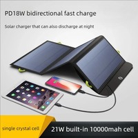 Flexible Foldable Solar Panel 5V 18V High Efficience Solar Battery Charger 21W Solar Phone Charger for Travel