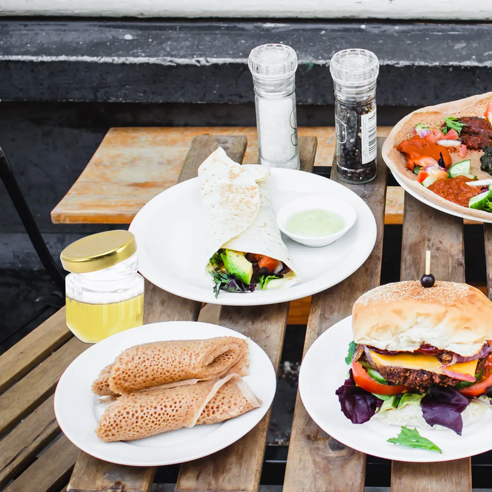 

20Pcs 45ml Small Glass Jars with Lids Transparent Storage Containers Freshness Durability Small Jars