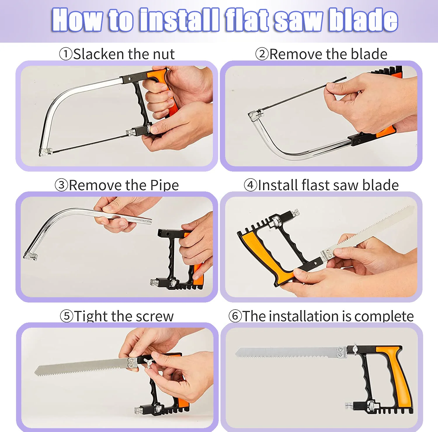 Adjustable Model Craft Hacksaw Frame Set DIY Bow Coping Saw Multifunction Magic Universal Hand Saw Kit for Cutting Metal, Wood