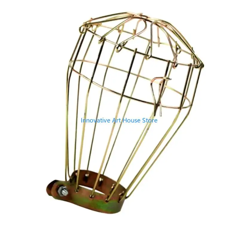 E1PC Retro Industrial Iron Mesh Light Bulb Guard For Pendant Lamps Metal Cage Protective Cover Retro Design Suitable For Home