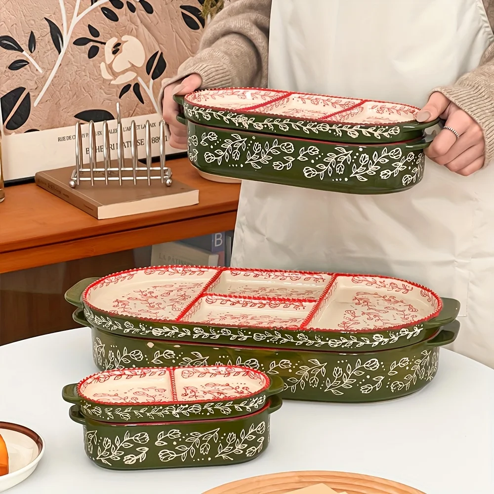 

Square Ceramic Fruit Tray for Living Room Coffee Table Snack Storage Box Home Decor Serving Dish