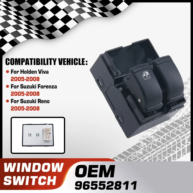 

96552811 Electrical Power Window Control Switch For Holden Viva Suzuki Forenza Suzuki Reno 2005 2006 2007 2008 94728492 8 Pins