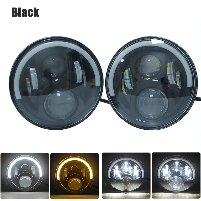7" Led headlight 60W 6000K Round Cars Running Lights High Beam For Jeep Wrangler Off Road lada niva 4x4 Motorcycle