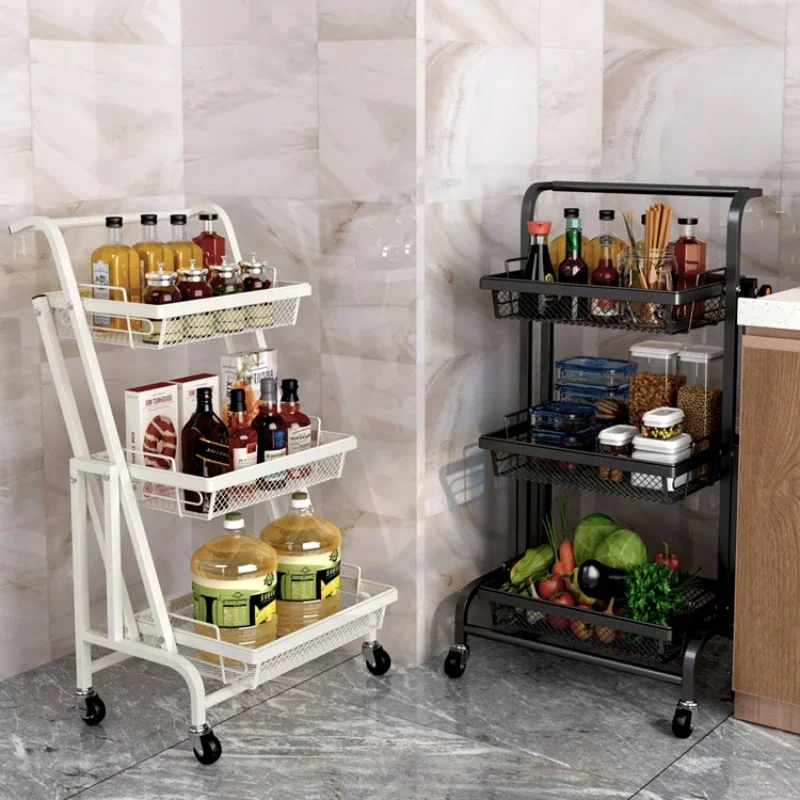 Floor Multi-Layer Storage Shelves Multifunctional Vegetable Rack Extension Design