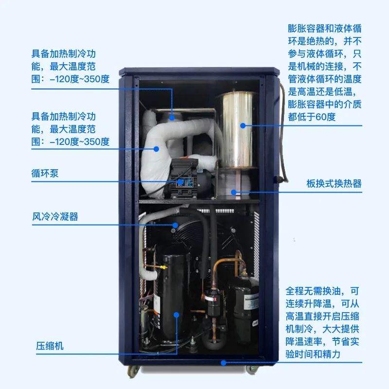 máquina integrada de alta e baixa temperatura à prova de explosão de laboratório