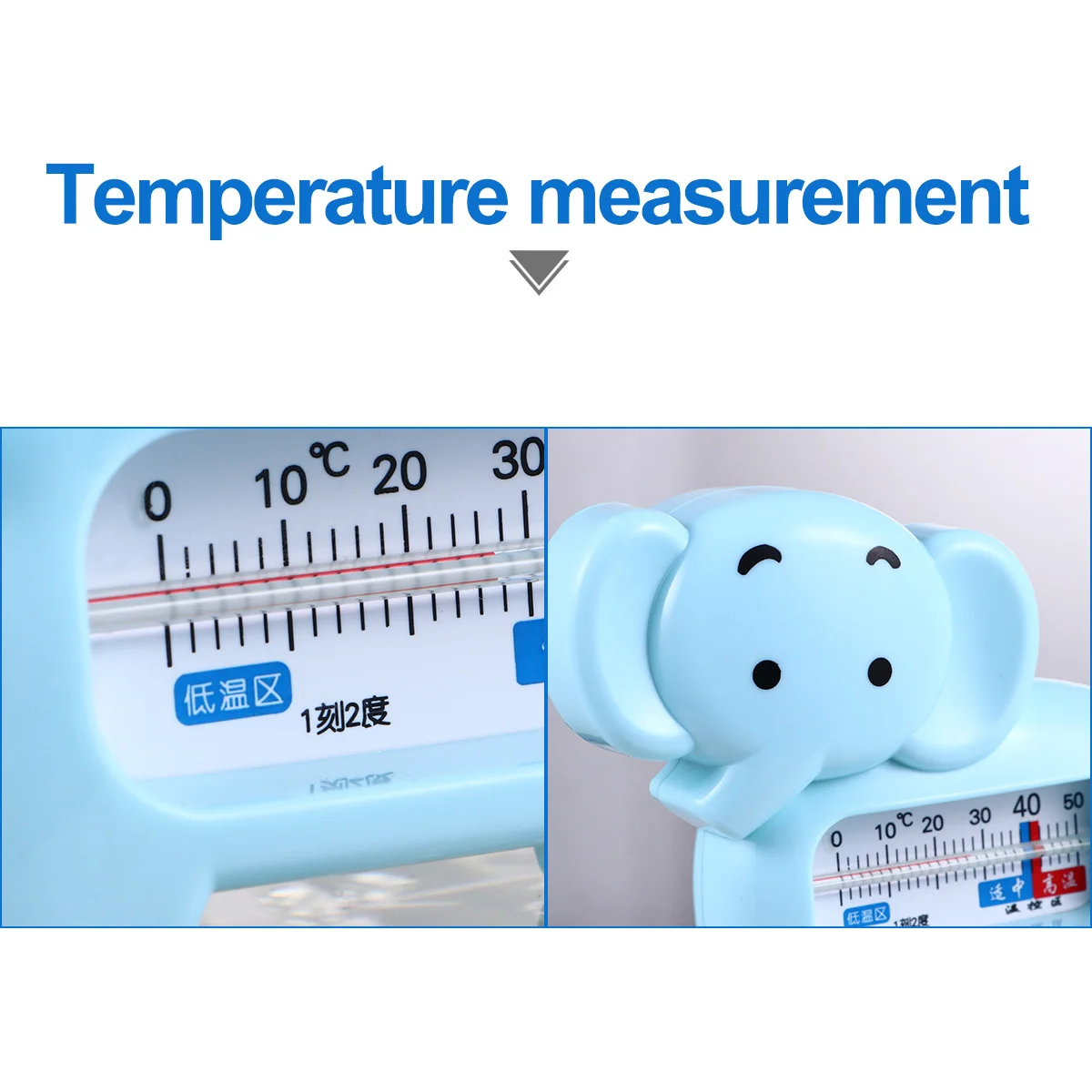 2 قطعة حمام الطفل ميزان الحرارة ABS قياس درجة الحرارة الآمنة للرضع الكرتون قراءات دقيقة سريعة #2