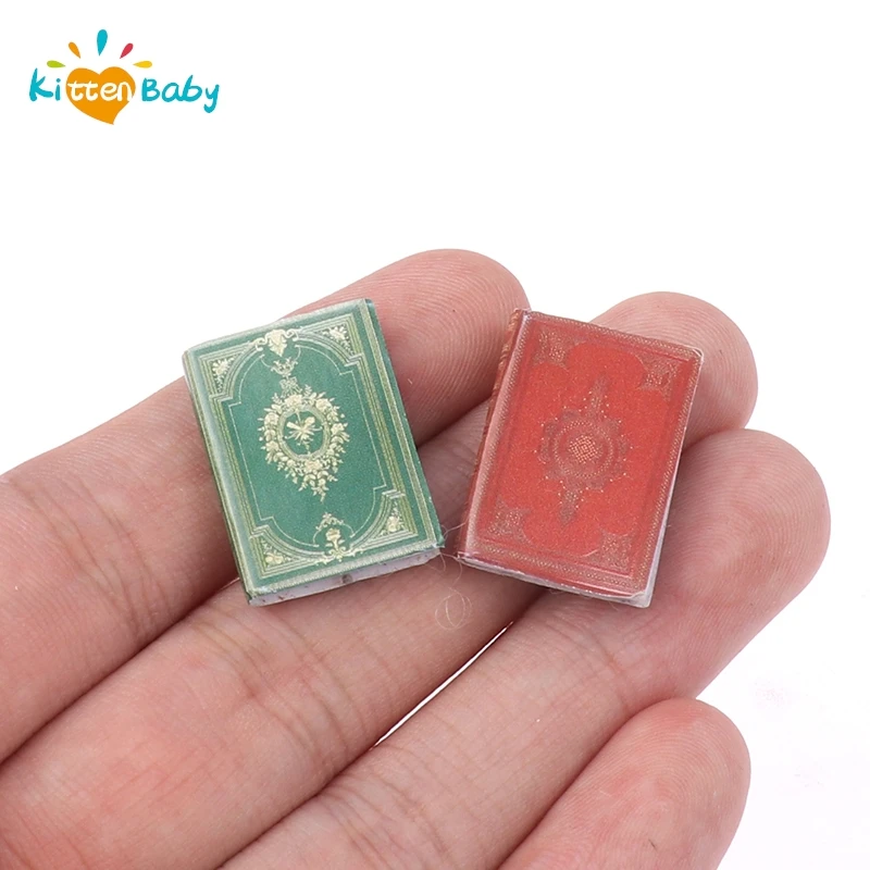 50pcs Mini Boek Livre Note Books Model Toys Miniature Items Things Dollhouse Furniture Accessorie for Bjd 1/12 Dolls House