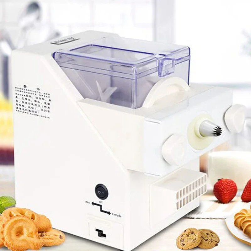 

Automatic Cookie Making Machine With Different Molds 220V Mini Cookie And Noodles Forming Tools Home Use