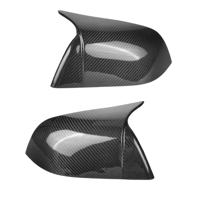 2017-2022 For Tesla Model 3 Add On/Replacement Style OEM/OX Horn Look Real Carbon Fiber Body Side Rear View Mirror Cover