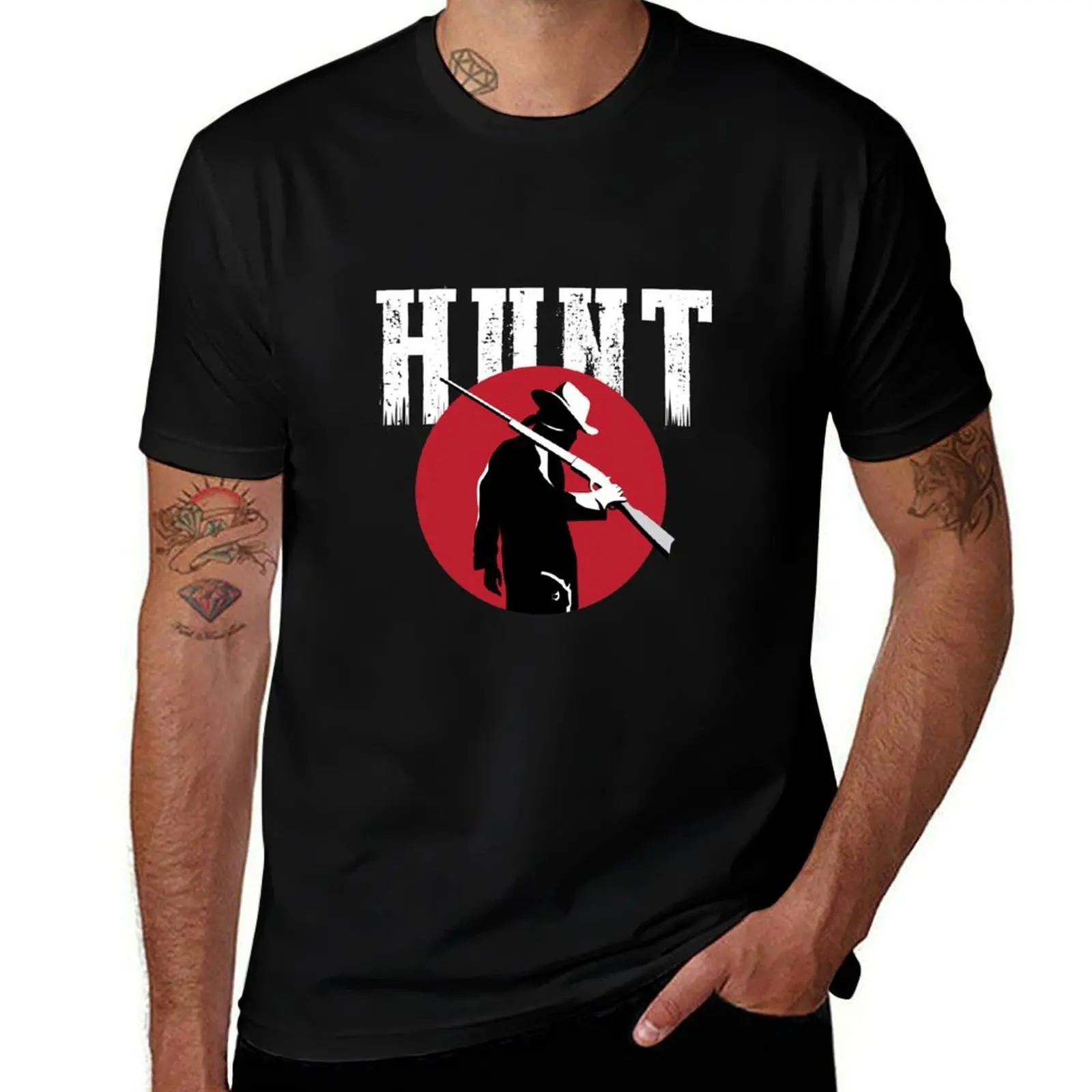 

Hunt or be hunted T-Shirt graphic shirts summer shirt cotton graphic tees sublime t shirts for men cotton