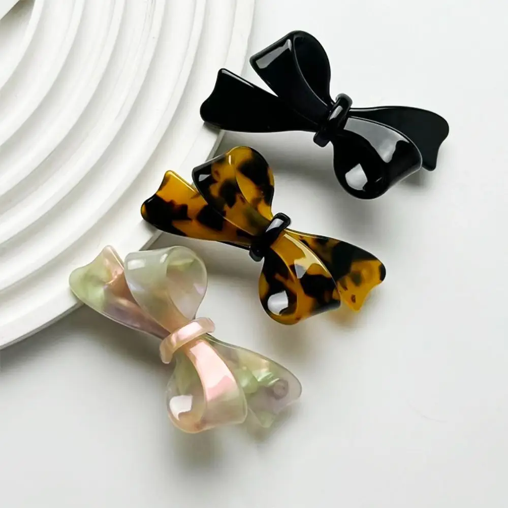 Casual Acetic Acid Butterfly Knot Hair Clip 3D Elegant Duckbill Clip Sweet Fashion Bowknot Hairclip For Women Girls