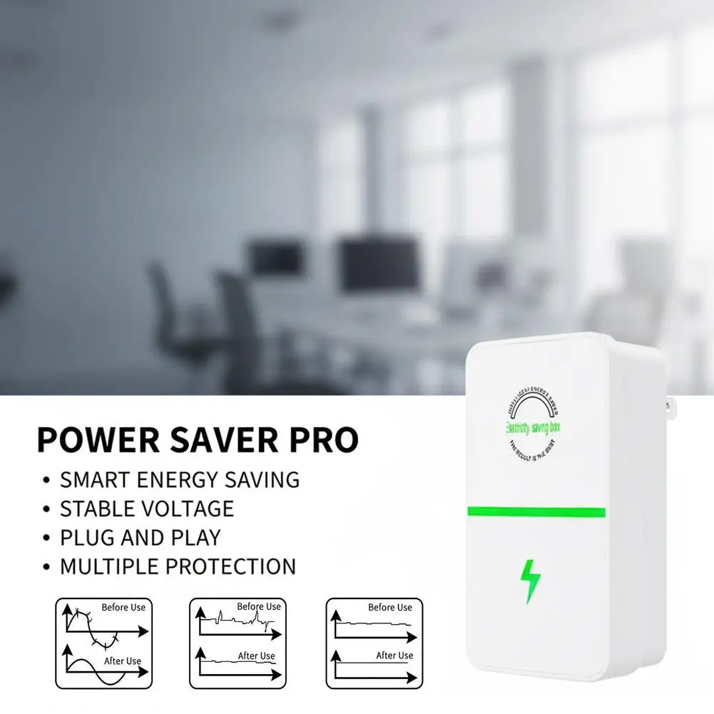 Home Pro Electricity Energy Saver US Plug Stable Voltage Device Saving Box Intelligent Power Factor Saving Switch Household