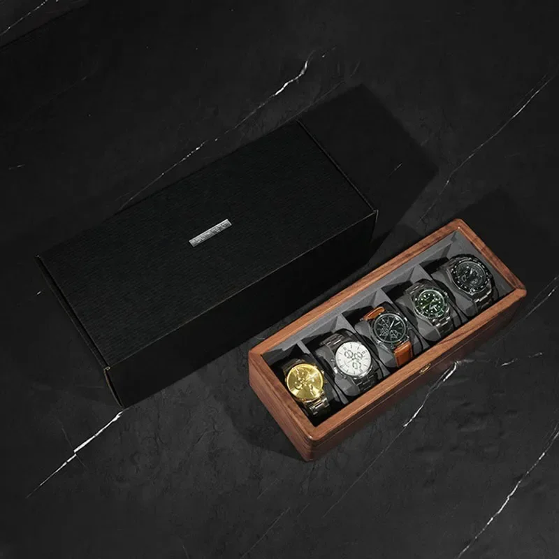 Luxury Watch Organizer Boxes Wooden Watches Bracelet Storage Display Box Men Mechanical Wrist Watches Packaging Accessories