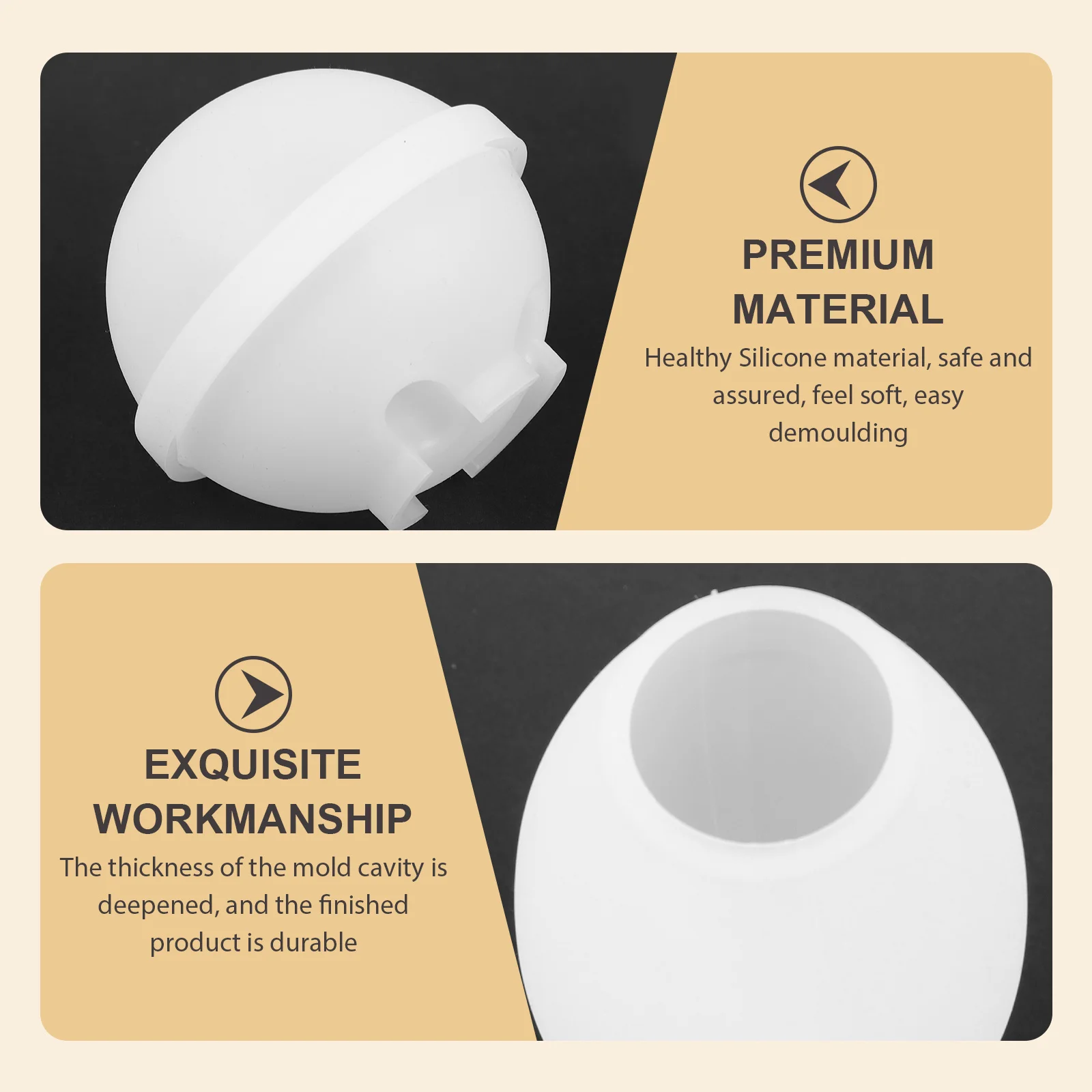 

Bowling Mold Silicone Craft Set for Crystal Epoxy Resin DIY Home Ornament Making Round Fondant Pin Mould Casting Kit