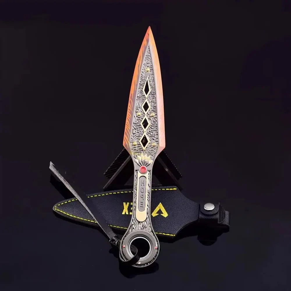 22cm Heirloom Wraith Kunai Apex Legends Urządzenia peryferyjne do gier Broń Metal Ninja Obrotowy model broni Melee Prezenty Kolekcje zabawek