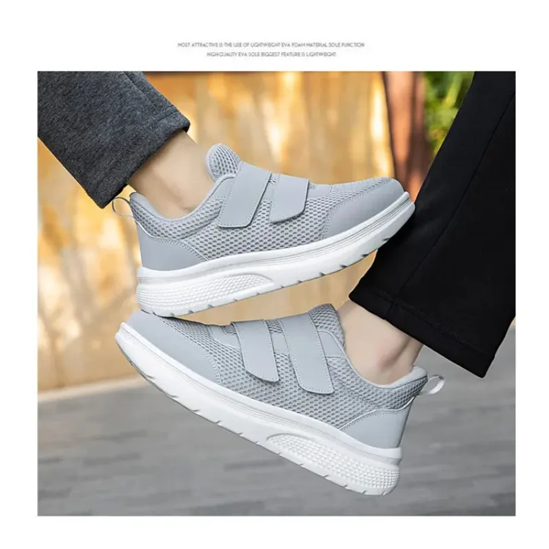 Men Women Diabetic Shoes Wide Toe Box with Adjustable Double Straps Arch Supporting Soft Sneakers Extra Wide Orthopedic Shoes view 6