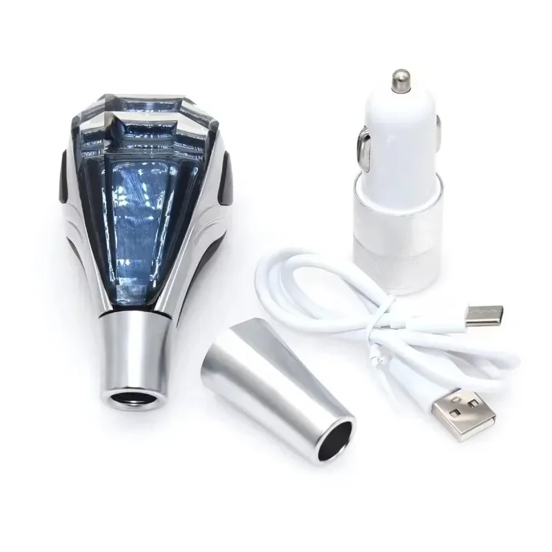 New Car Universal Crystal Handle Shift Knob with Light Emitting Diode Gear Head