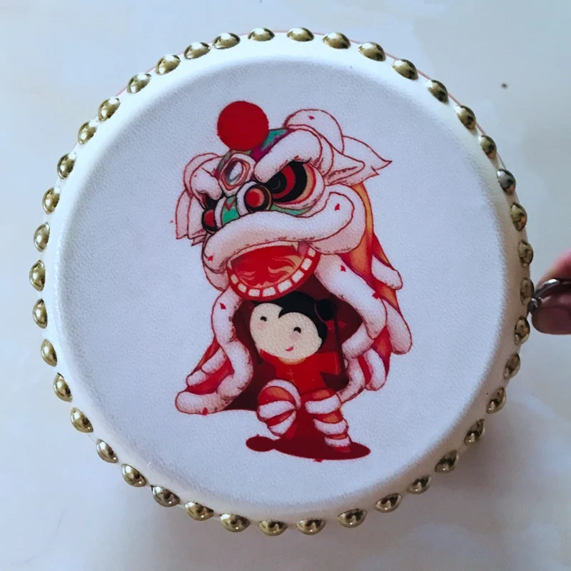 Brinquedo 6 Polegada tambor gong pratos crianças atividade jogo fornecimento percussão chinesa evento musical instrumentos de jogo