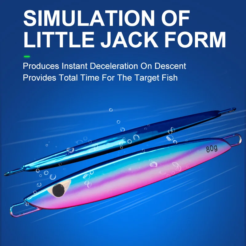 OBSESSION J114 Jigbait salada – Forma plana brillo UV lento - imagen 3