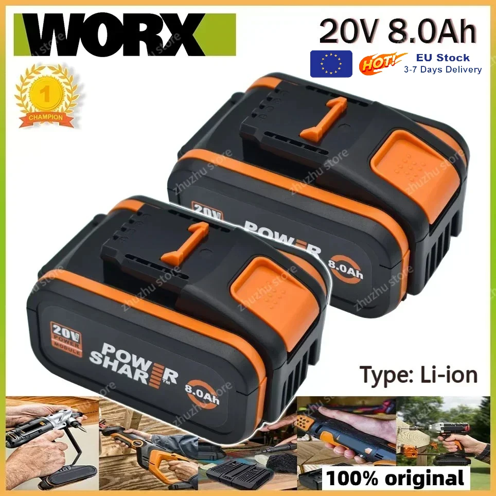 Batteria ricaricabile agli ioni di litio Worx da 20 V 8,0 Ah per accessori e parti di elettronica di consumo Modello sostitutivo