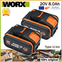 Worx 20V 8.0 Ah Rechargeable Lithium-Ion Lawn Mower Battery Compatible Replacement for Consumer Electronics Accessories & Parts