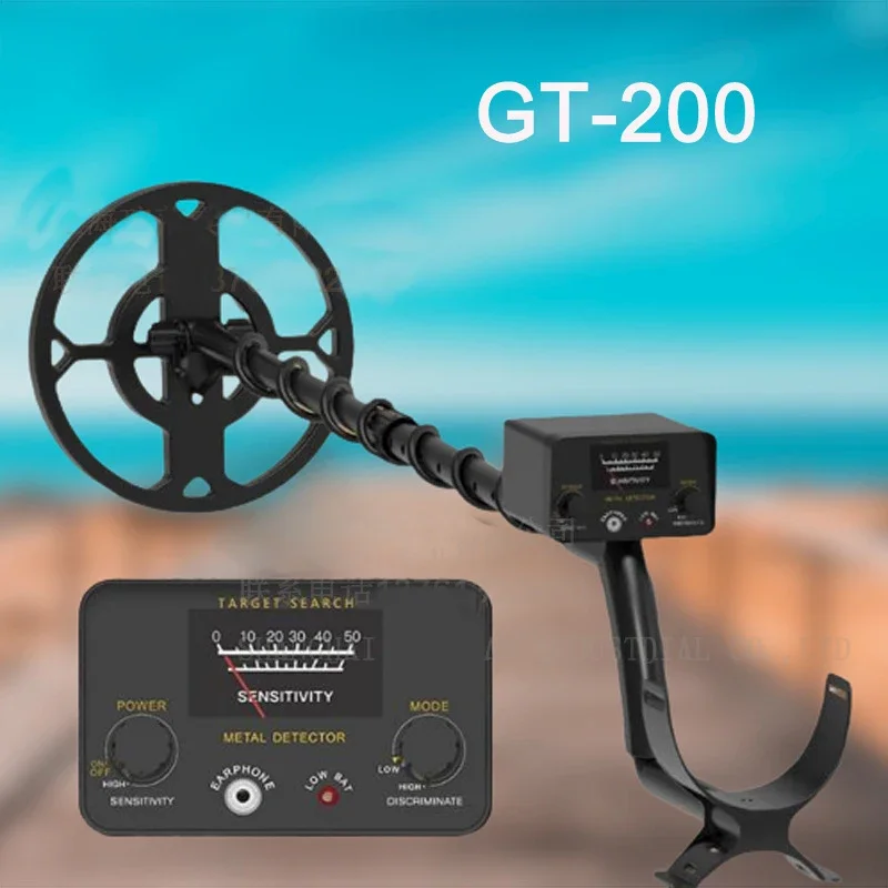 New  GT-200 Metal Detector Underground Gold Detector High Accuracy Metal Finder Waterproof Search Coil Seeker Treasure Hunter