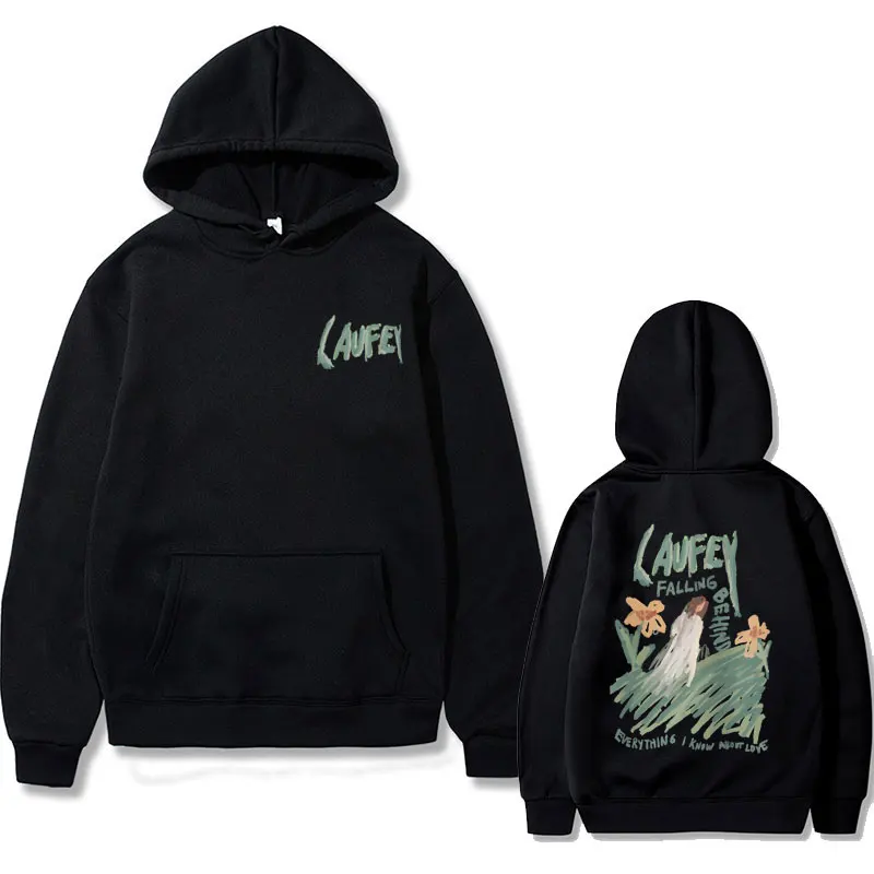 

Laufey Falling Behind Everything I Know about Love Graphic Hoodie Men Women Fashion Casual Sweatshirt Men's Oversized Hoodies