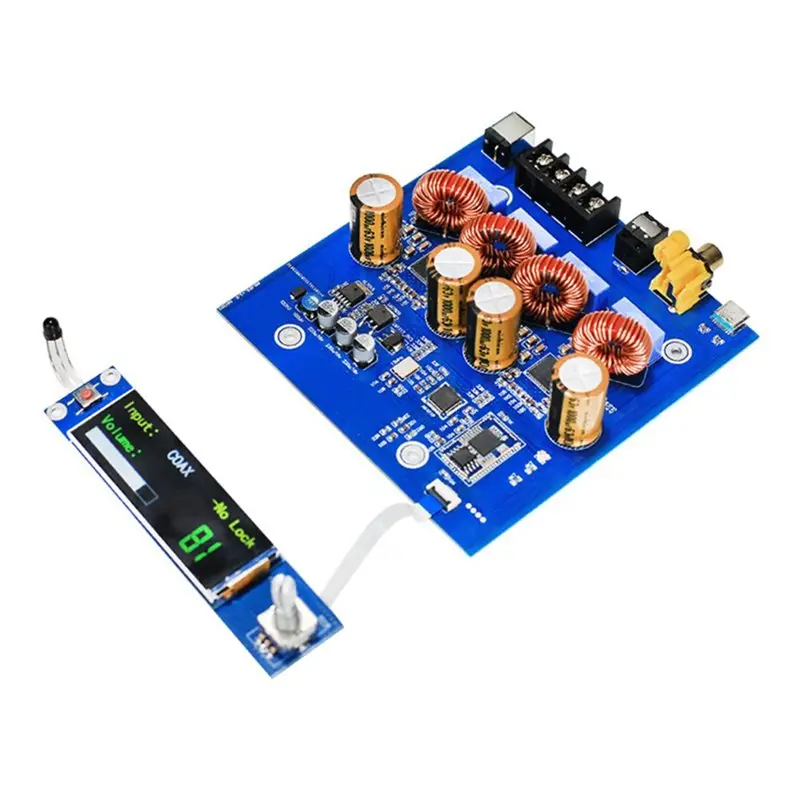 ABIJ-A816 Dual-Core Gan Digital Bluetooth 5.4 Amplifier Board Audiophile High-Power ACM8816 Audio Amplifier Remote Control Decod