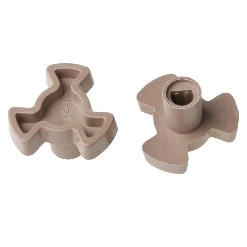 2pcs 14 มม. ไมโครเวฟเปิดตัวหมุนหมุนลูกกลิ้งคู่มือการรองรับเพลาถาดถาด Coupler