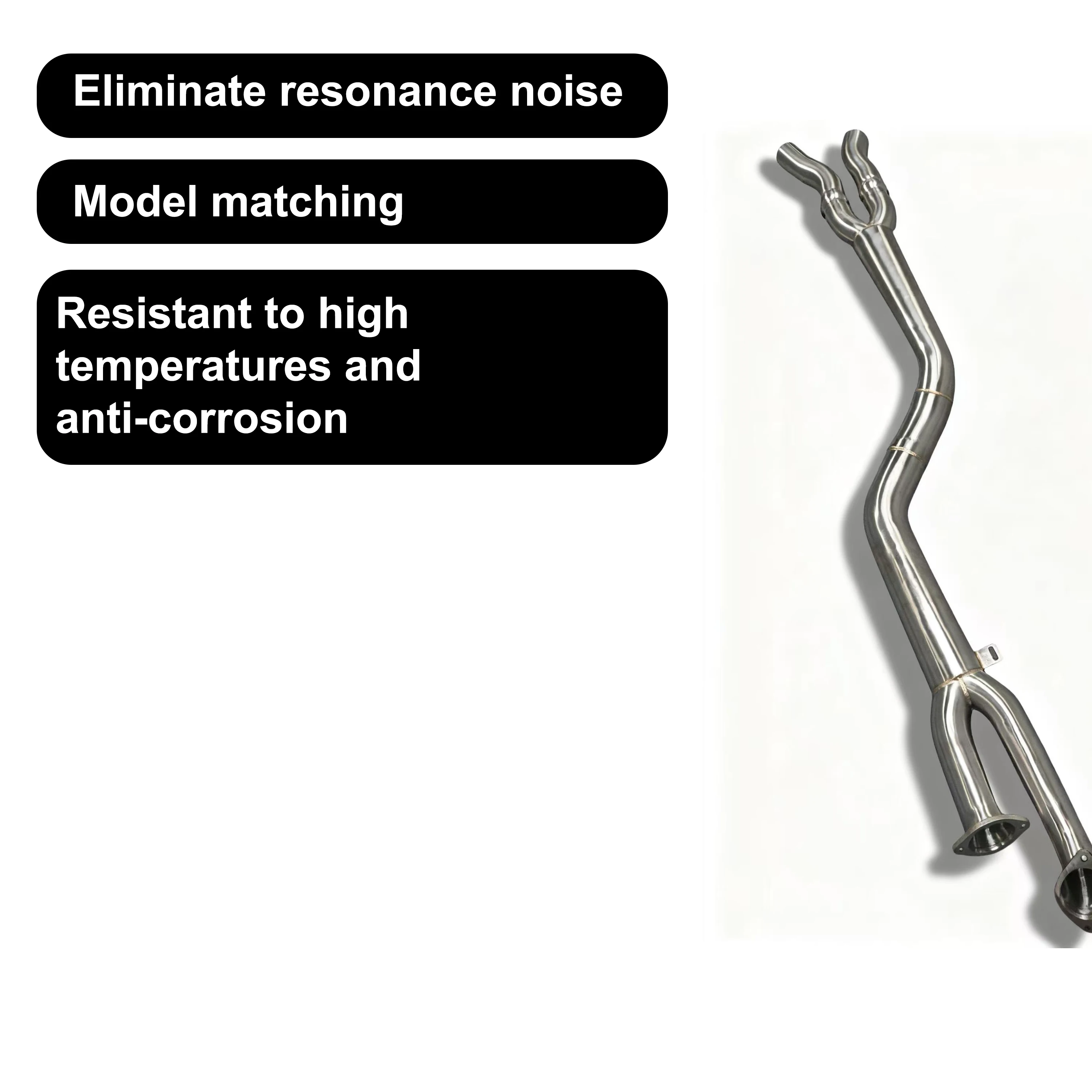 ACE Edelstahl Free Flow Einzel-Midpipe für BMW M3 G80 M4 G82 M2 G87 S58 3.0T Auspuffanlagen Resonatorloses Midpipe – Detail 11