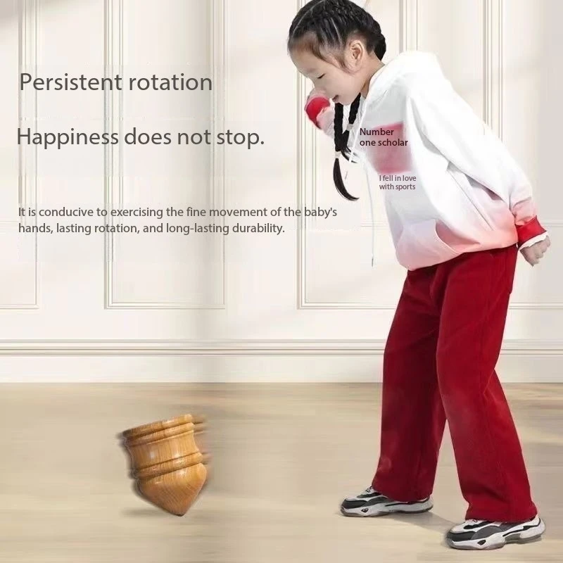 

Деревянный гироскоп, подходит для взрослых, подростков и детей, ретро-фитнес, деревянная ледяная обезьянка, боевая интерактивная игрушка для родителей и детей