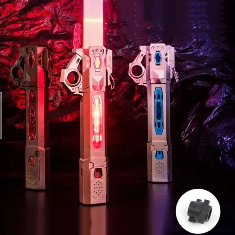 2 in 1 Lightsaber Children's Toy Laser Sword Star Flash Stick Fluorescent Stick hair Light Saber Children's Toy Sword RGB Light