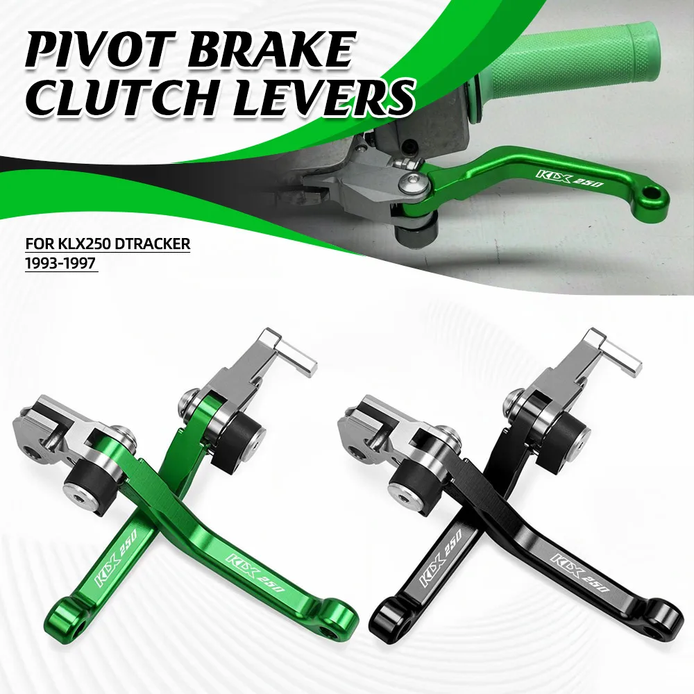 For Kawasaki KLX250 DTRACKER 1993-1997 Pivot Brake Clutch Levers Motocross Bike Parts Racing Brakes Handle Dirt Bike