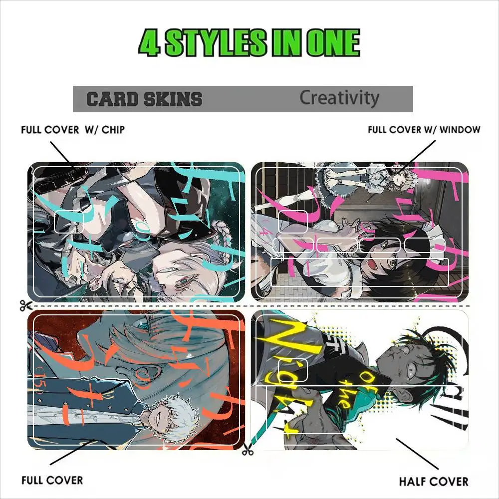 Call of the Night Yofukashi No Uta Anime Sticker Film Tape Skin for Credit Card Debit Card Cartoon