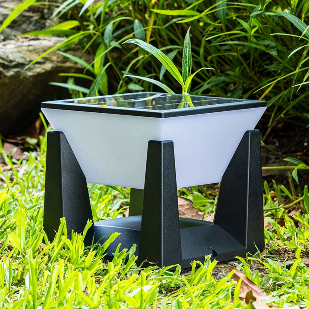 ABUG-Contemporary Solar LED Fence Deck Cap Lamp For Outdoors, Waterproof Column Lighting Solar Pillar Light