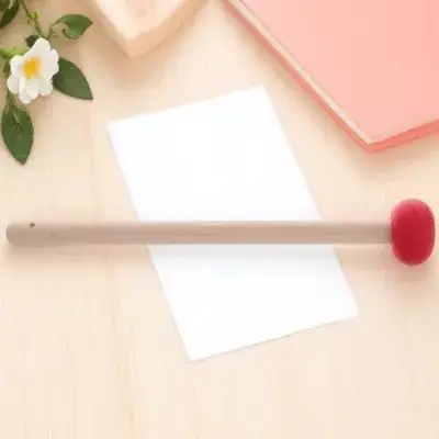 

1pcs Wooden Mallet For Gong Traditional Chinese Design Rubber Tip Percussion Hammer Drum Stick Xylophone Chimes Singing Bowl