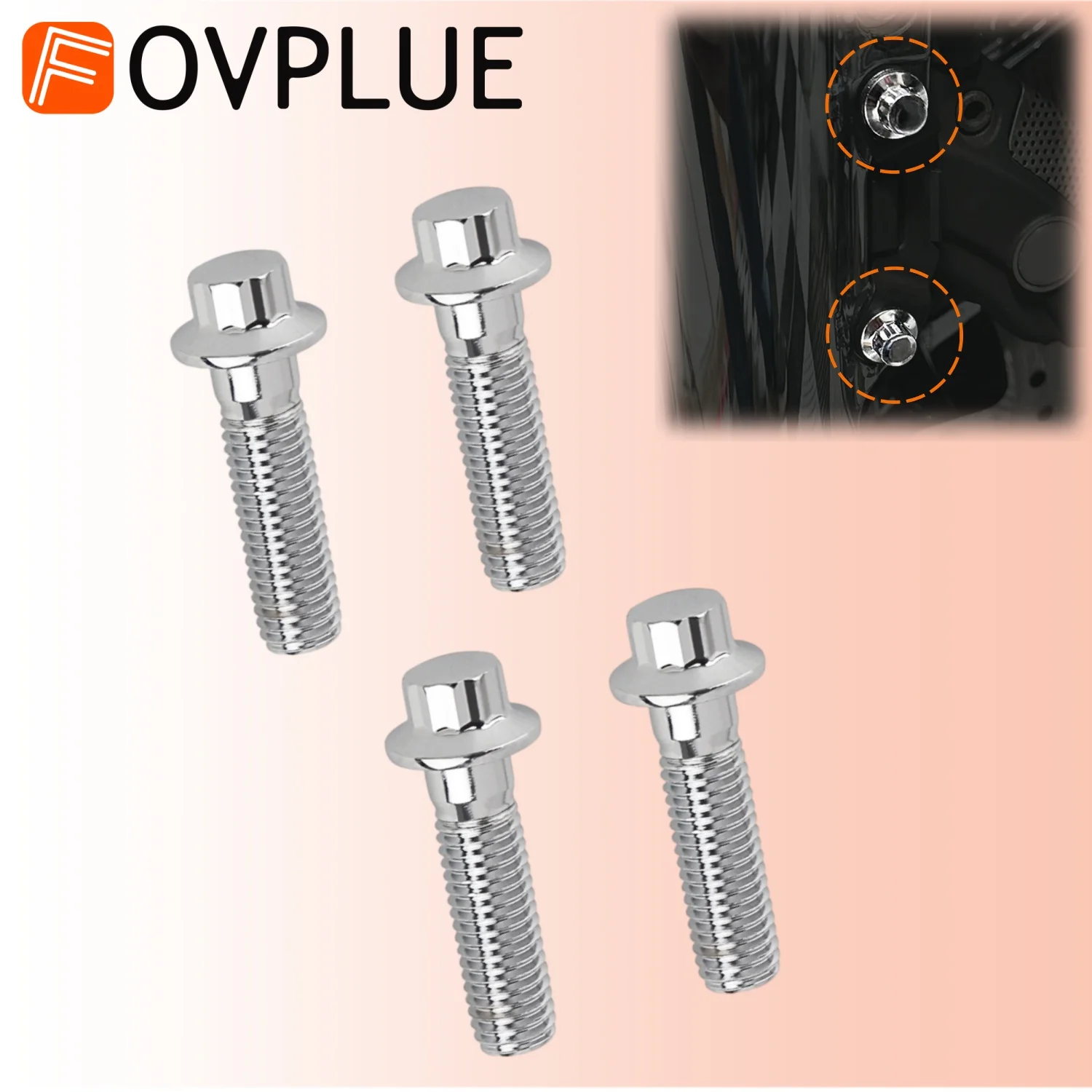 Motorcycle accessories Front Brake Caliper Bolts M10x1.5 Metric For Harley Softail Dyna Touring CVO Road Glide Road King 1990-UP